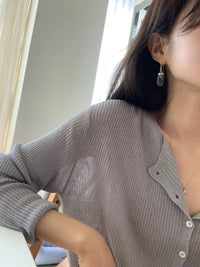 Korean APM Collection Ounce Cardigan - Blue (Instock)