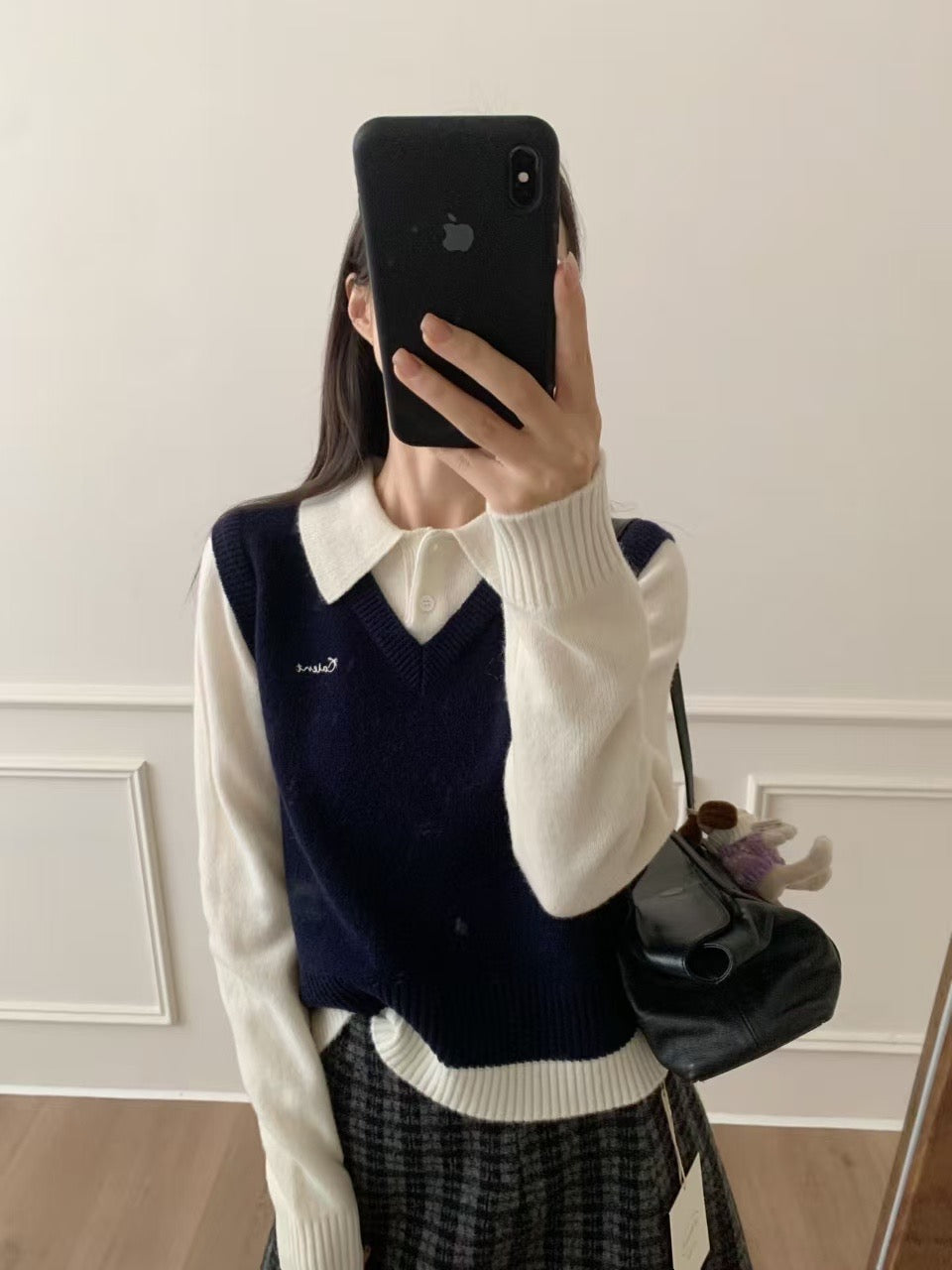 Kelly Designs 2 Colors Fake 2pcs Wool Sweater (Instock)