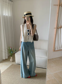 Kelly Designs Two Buttons Four Season Jeans(Instock)