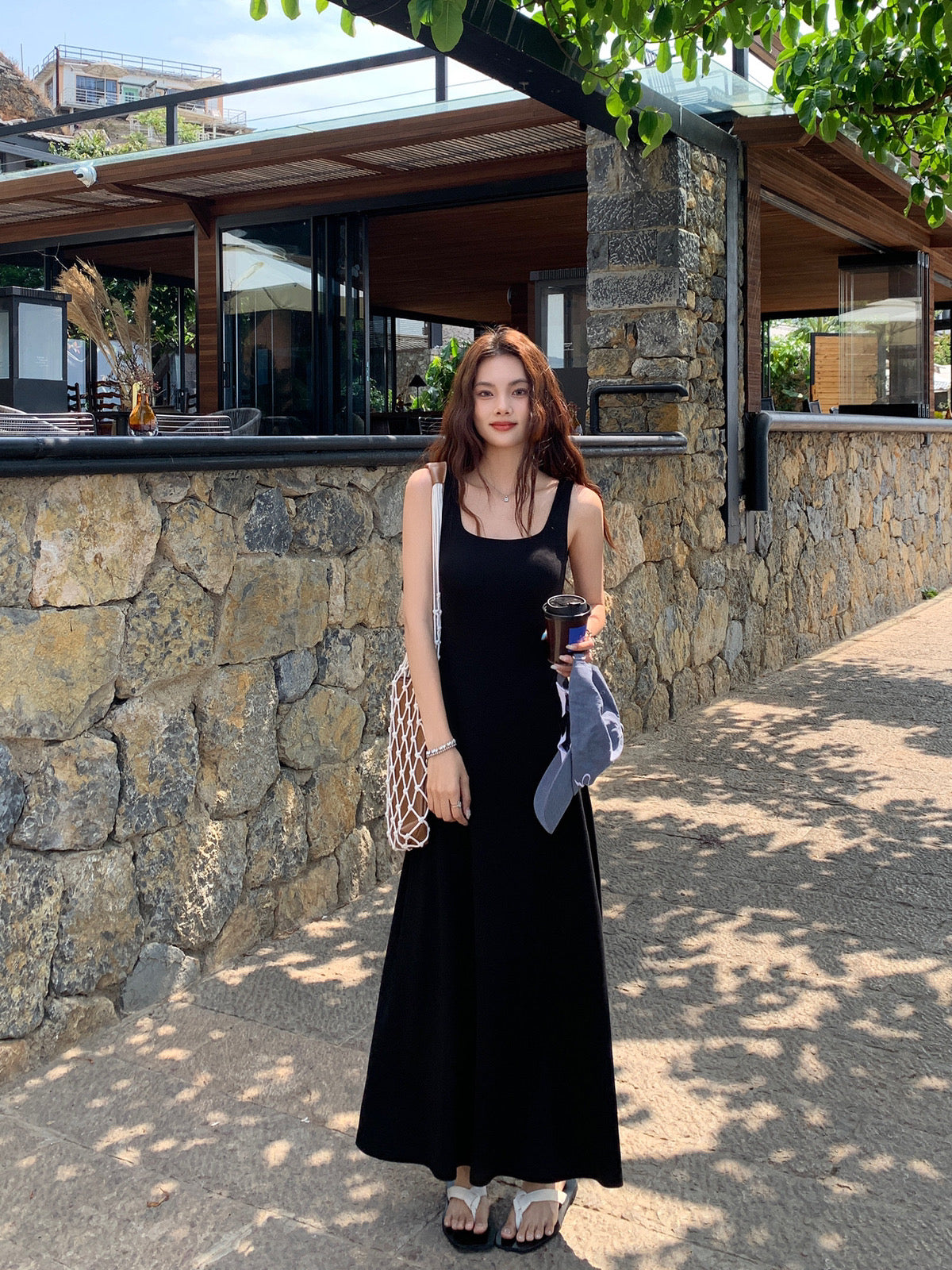 Kelly Designs U Neck Long Dress-3 Colors (Instock)