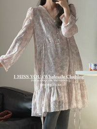 Korean APM Collection I Miss You Pink Dress (Instock)