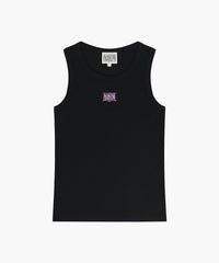 Marithe W RIBBON CLASSIC LOGO SLEEVELESS black(Instock)