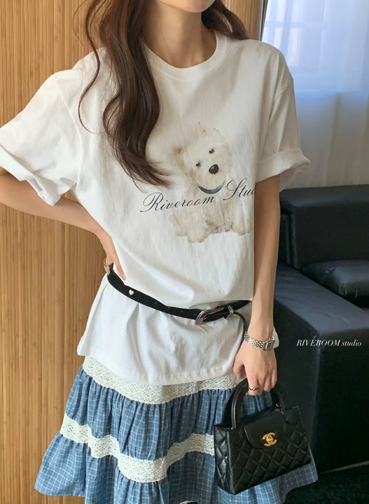 Korean APM Collection Puppy Tshirt-3 Colors (Instock)