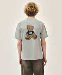Marithe DOODLE BEAR TEE heather grey (Instock)