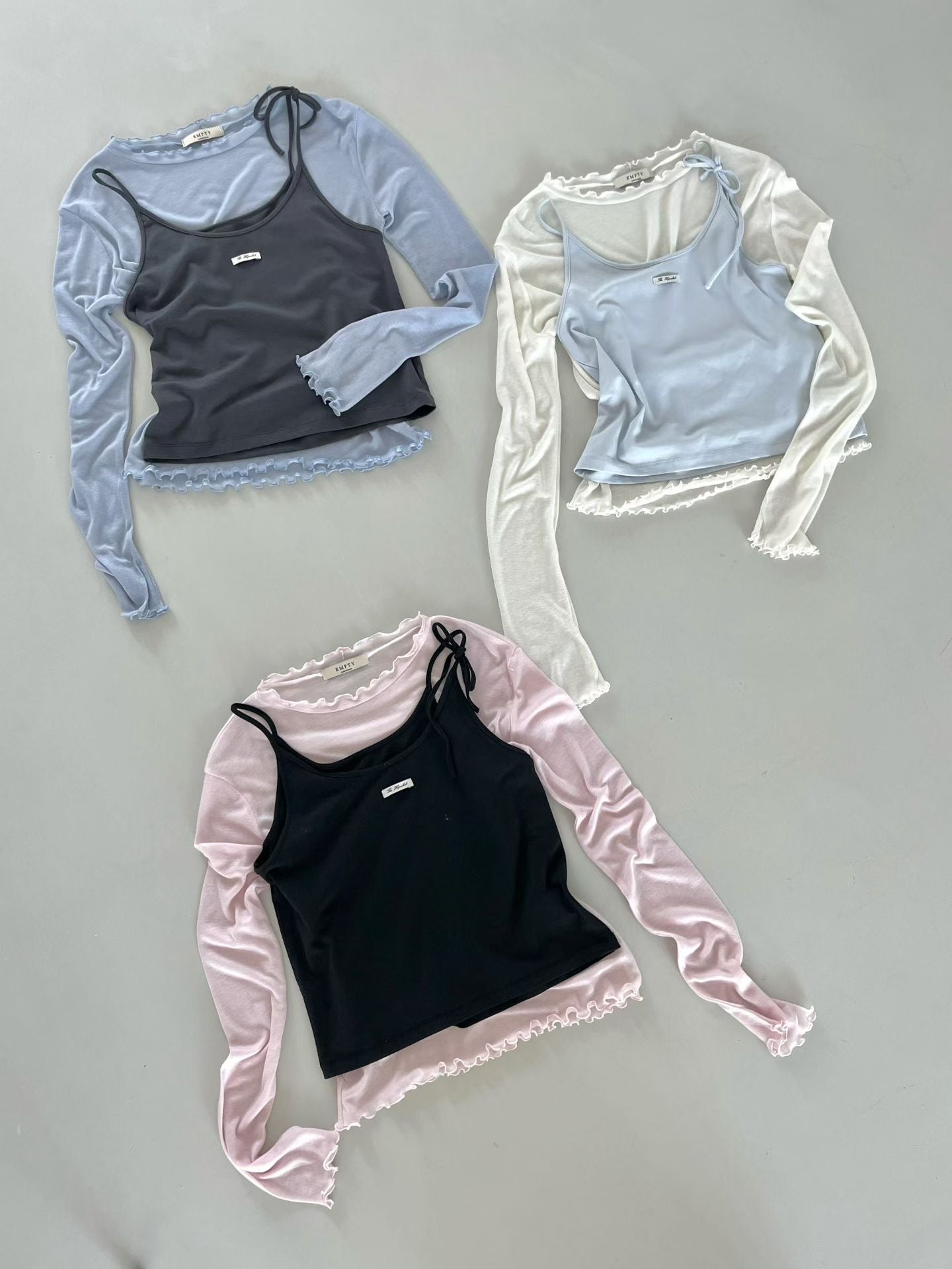Korean APM Collection 2 Pcs Shirt - 2 colors (Instock)