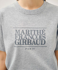 Marithe T-SHIRT LOGO CLASSIQUE gris chiné (En stock)