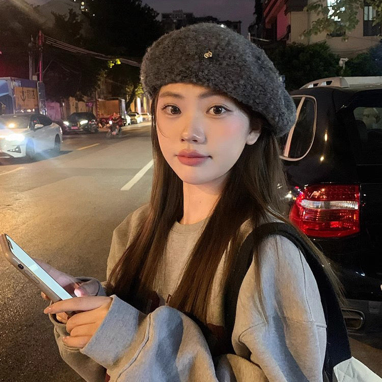 Kelly Designs Teddy Textured Beret Hat (Instock)