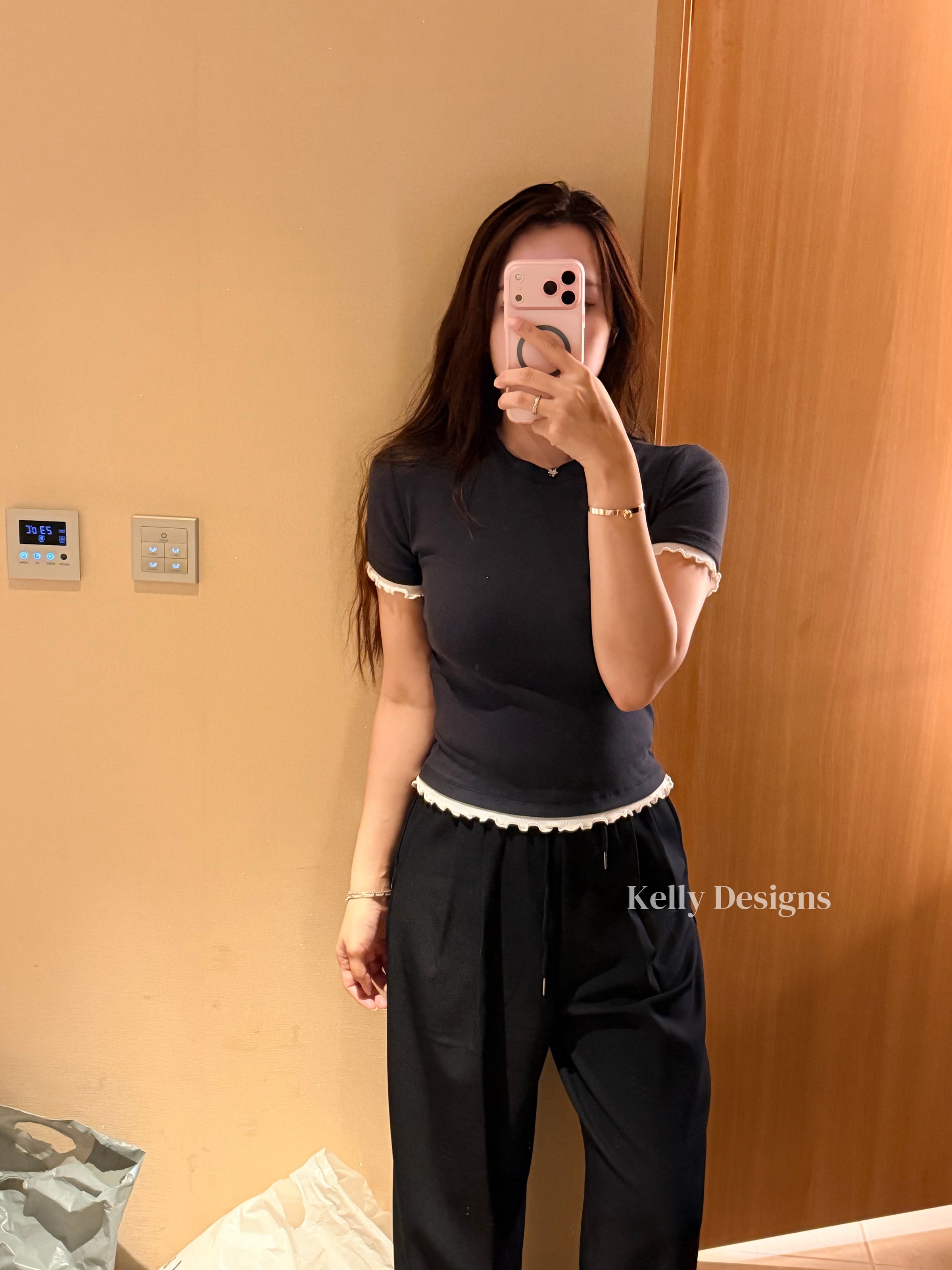 Korean APM Collection Electric Suit Pants - 2 Colors (Instock)