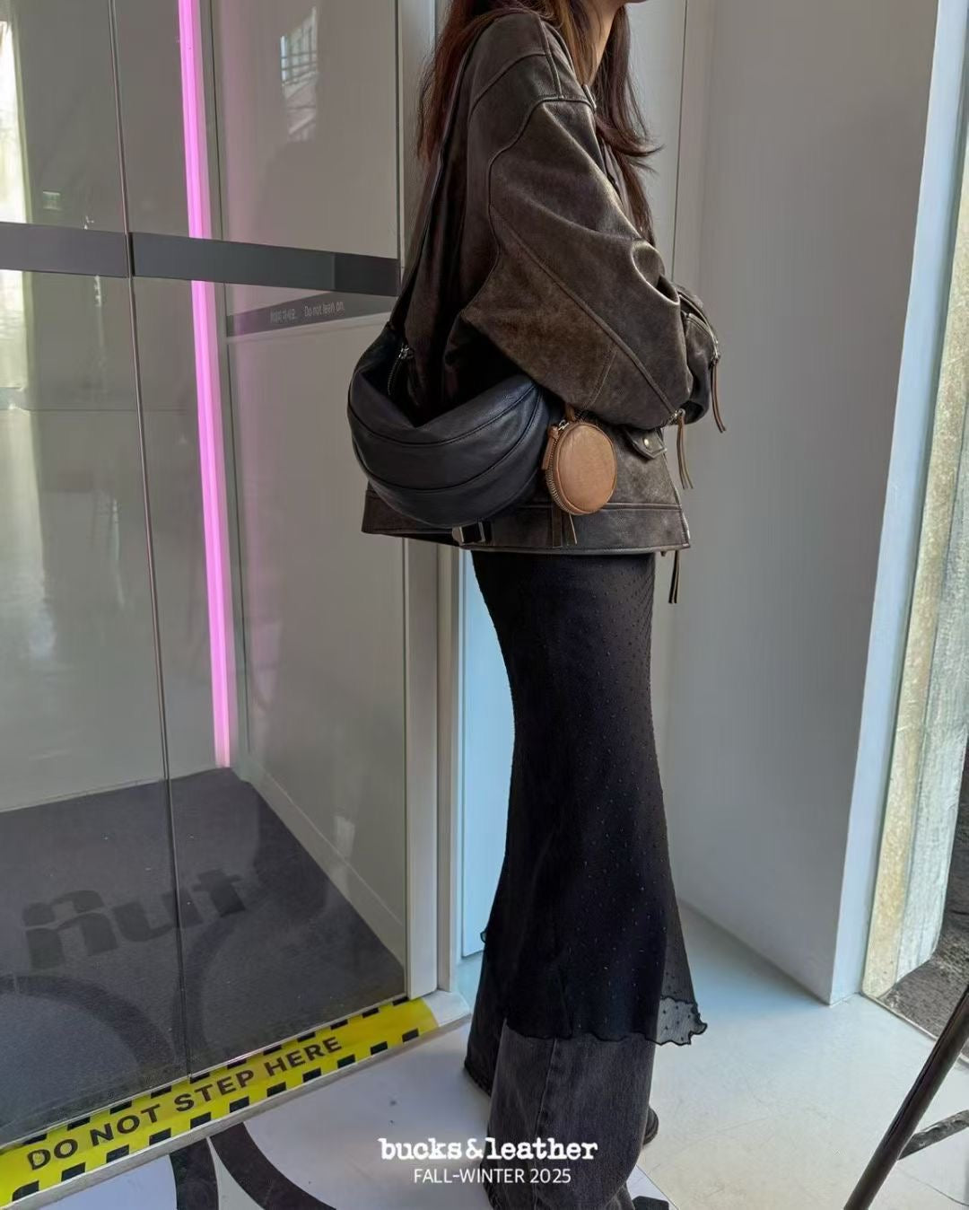 Korean APM Collection BUCKS&LEATHER Leather Bag (Instock)