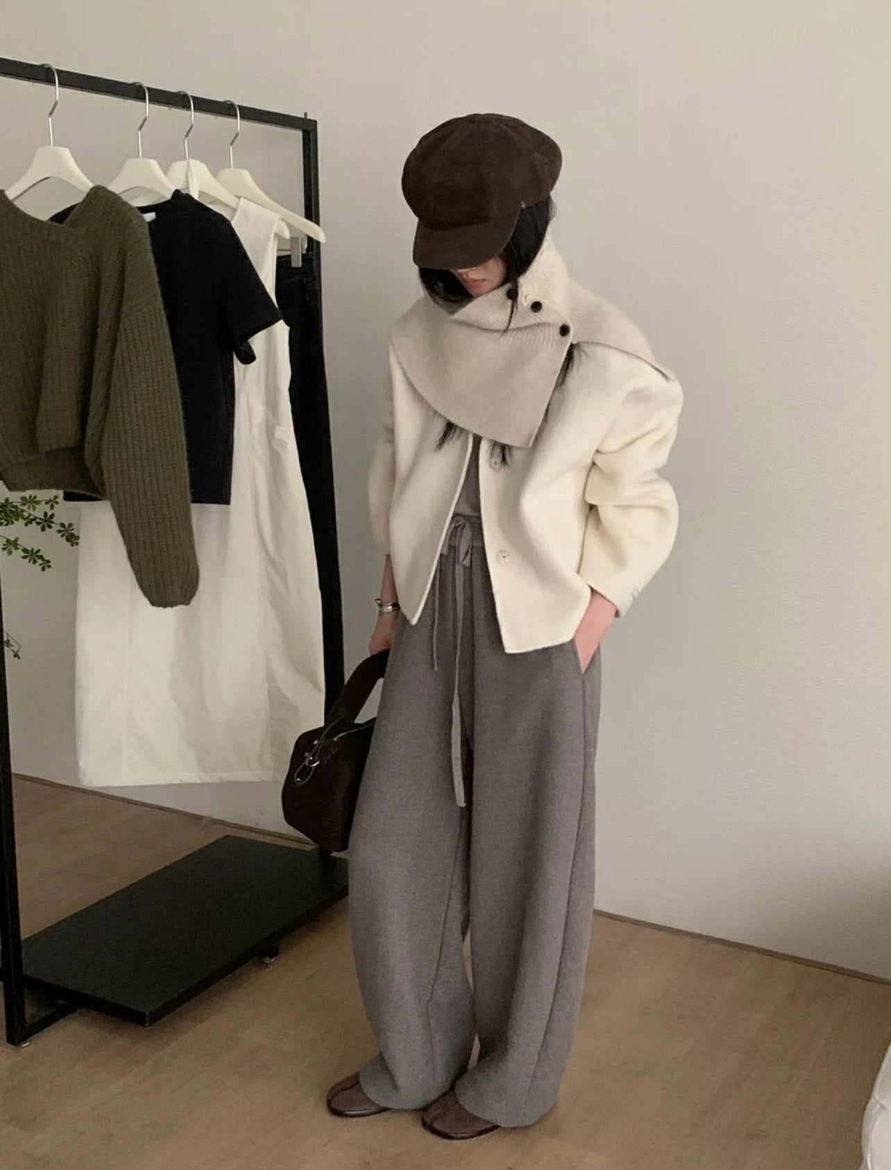 Kelly Designs Wool Coat with Scarf Set(Instock)