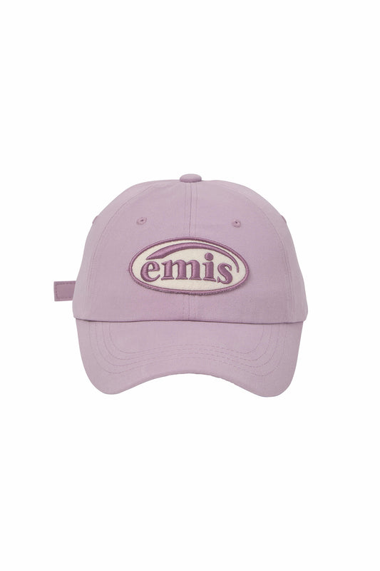 EMIS TONE ON TONE WAPPEN BALL CAP-LIGHT PURPLE(Preorder)
