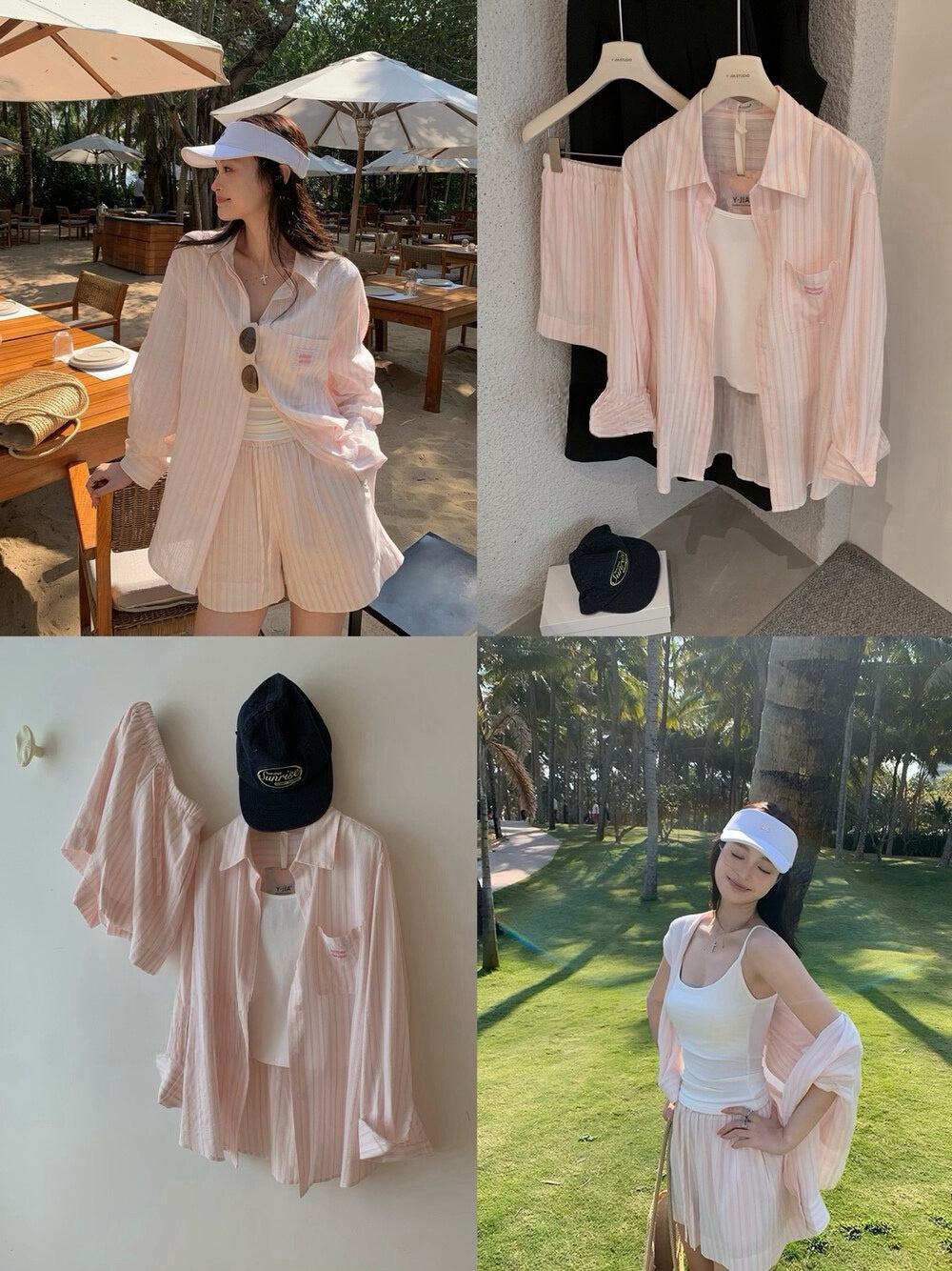 Kelly Designs 3-Piece Casual Set –Jacket,  Cami Top, & Shorts (Instock)