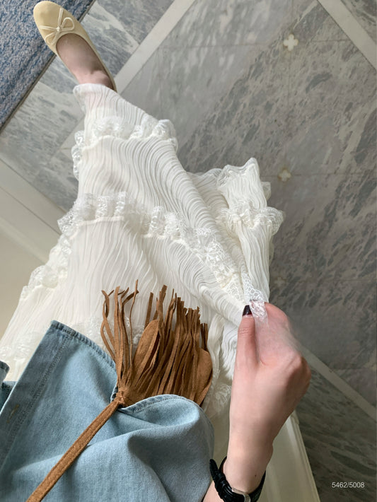 Kelly Designs Lace Beige Skirt  (Instock)