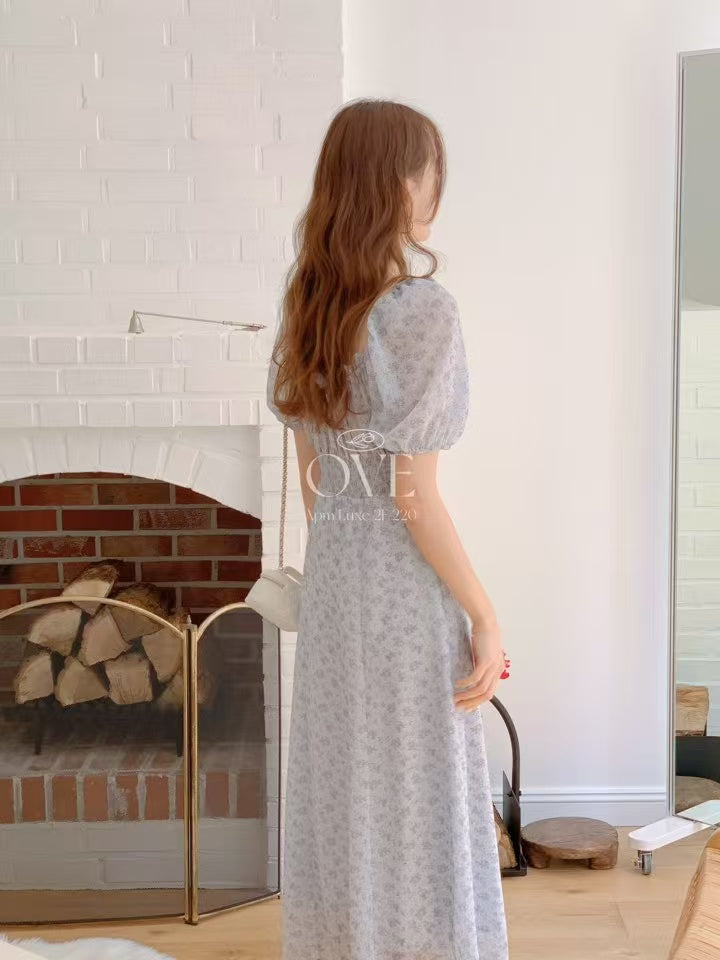 Korean APM Collection Blue Flower Dress (Instock)