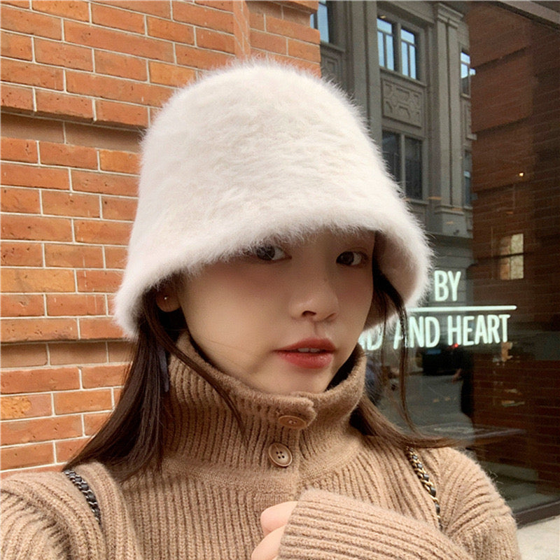 Kelly Designs Fuzzy Angora Bucket Hat (Instock)