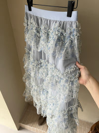 Kelly Designs Romantic Layered Tulle Maxi Skirt – Blue (Instock)
