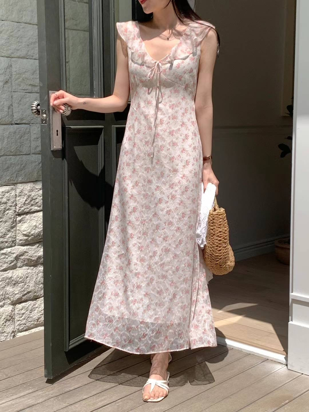 Kelly Designs Korean Collection Rose Long Dress(Instock)