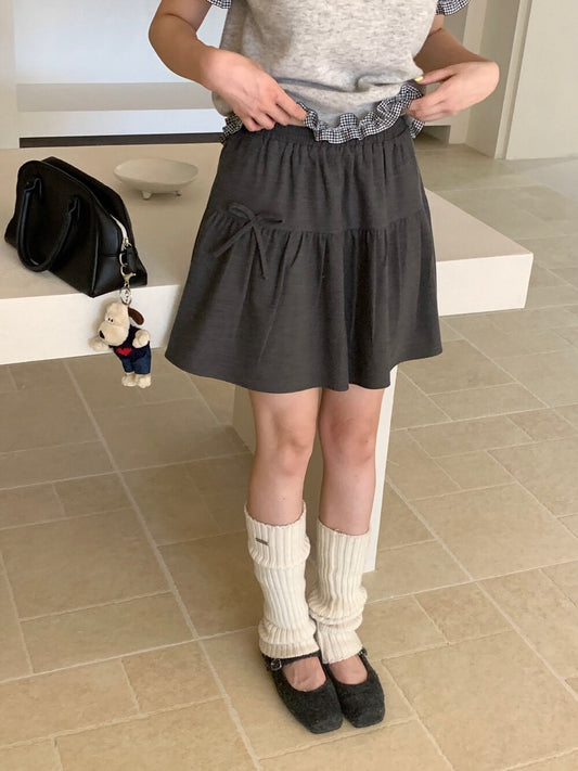 Kelly Designs Dark Grey Ribbons Skirt (Instock)