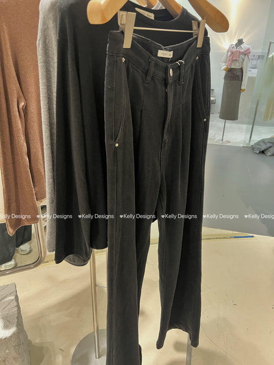 Korean APM Collection Black High Waist Jeans (Instock)