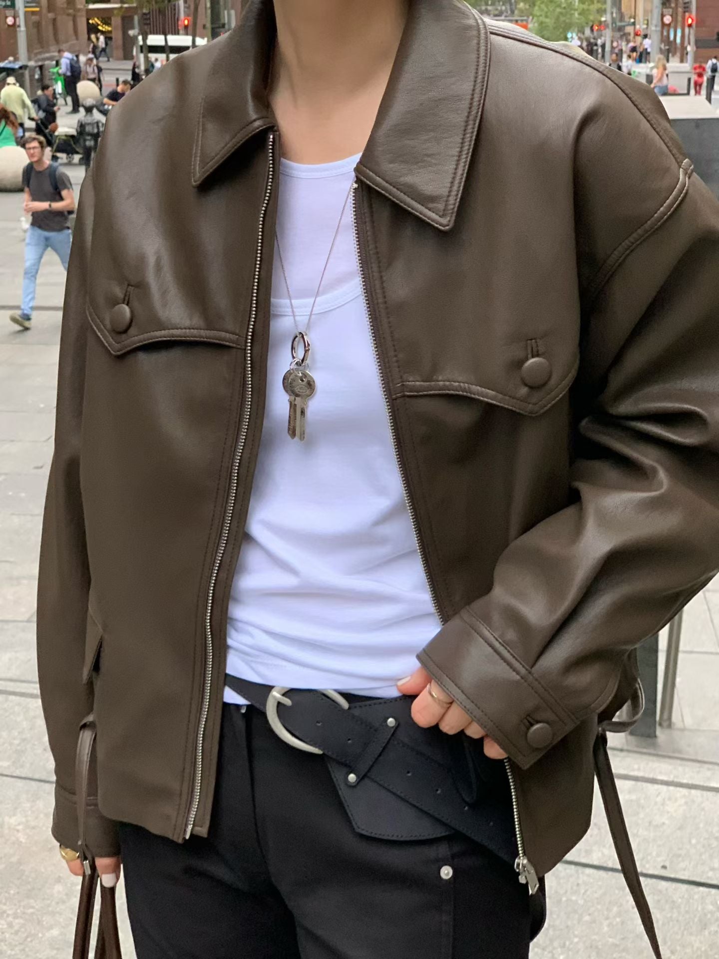 Korean APM Collection Real Leather Jacket (Instock)