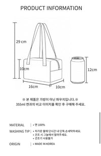 Korean Collection ONGO Flower Handle Pouch Bag - 3 Colors (Preorder)