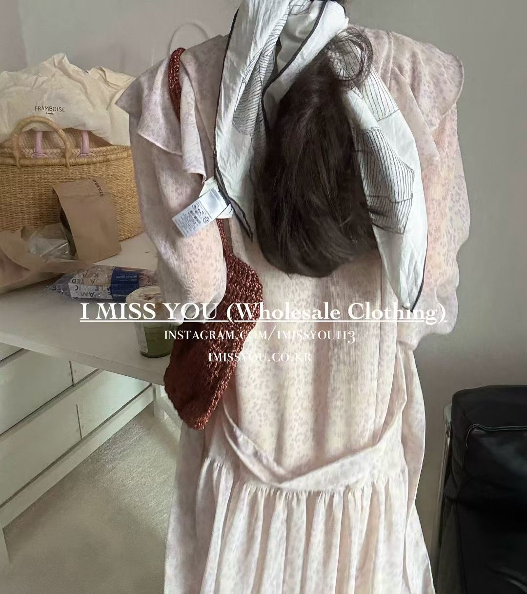 Korean APM Collection I Miss You Purple Dress (Instock)