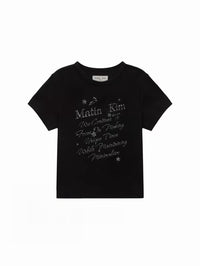 Matin Kim Glow Printing Crop Top - 3 Colors (Instock)