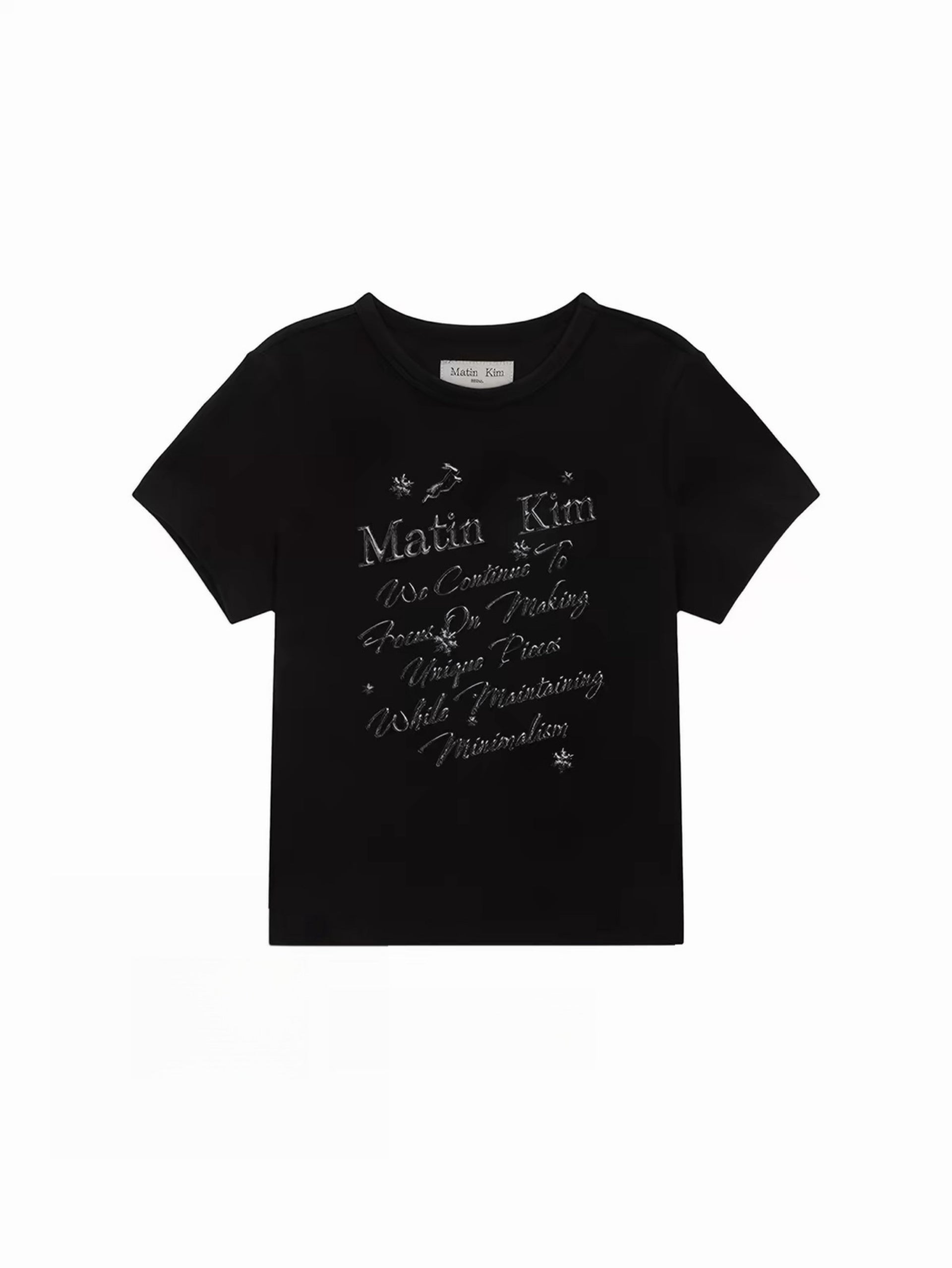 Matin Kim Glow Printing Crop Top - 3 Colors (Instock)