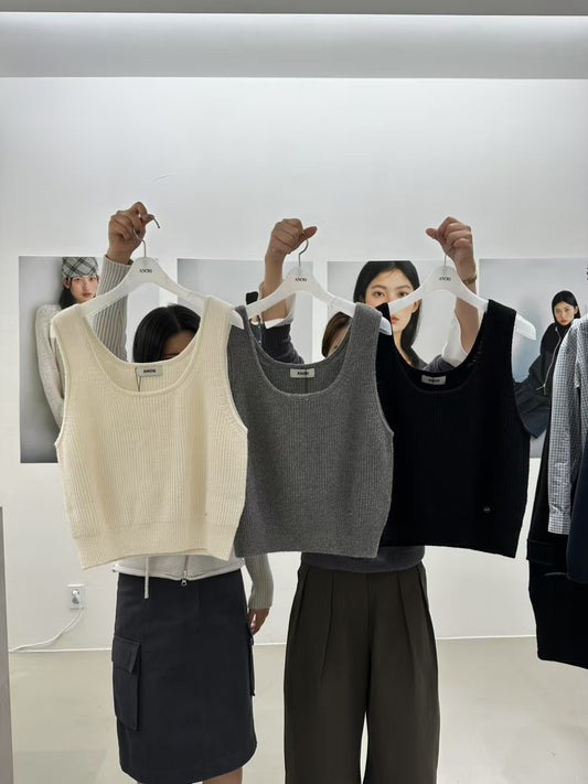 Korean APM Collection 3 Colors Vest Top  (Instock)
