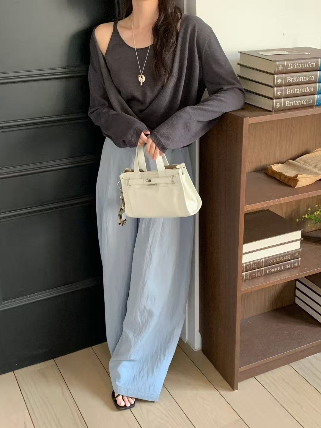 Korean APM Collection Leather White Bag (Instock)