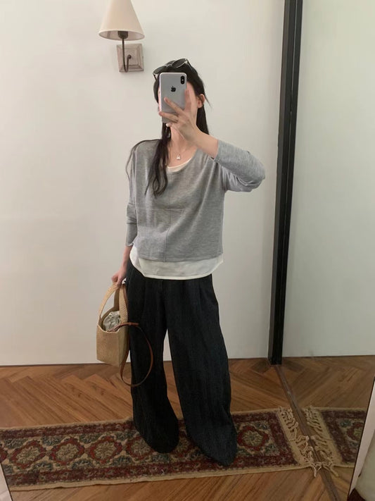 Kelly Designs Multiple Colors Fake 2pcs Tops (Instock)