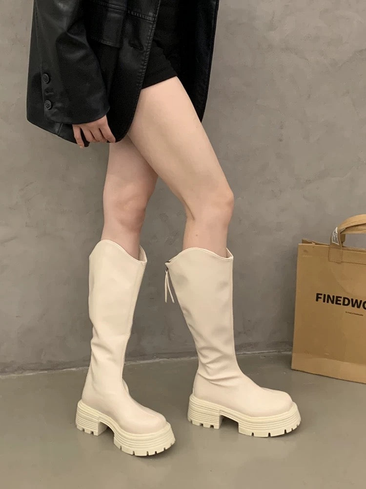 Kelly Designs Chunky Platform Knee-High Boots (2 Colors)  (Instock)