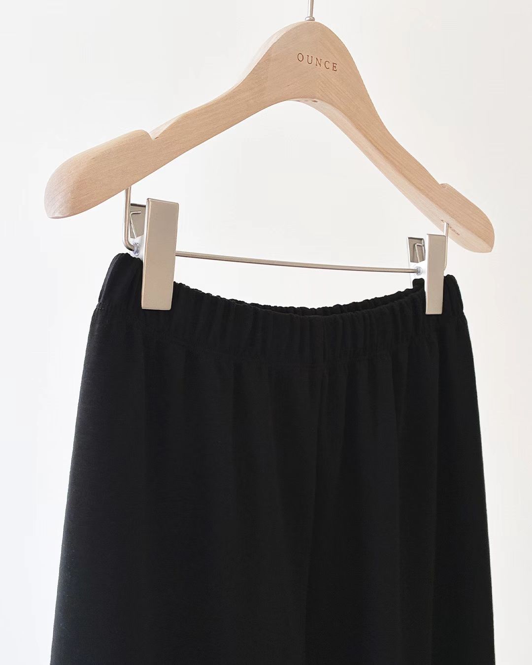 Korean APM Collection Ounce Black Flare Fleecing Pants (Instock)