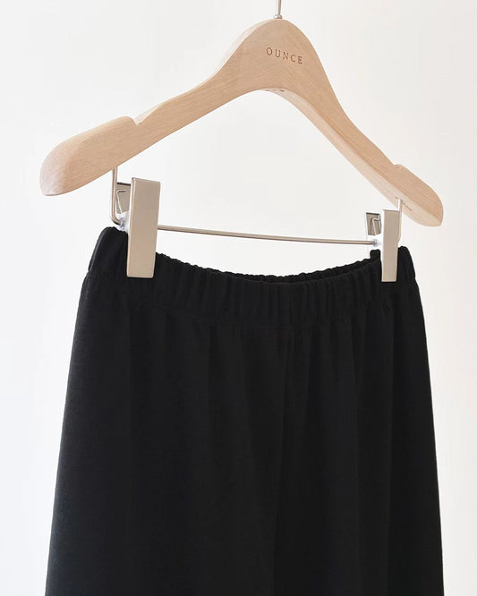 Korean APM Collection Ounce Black Flare Fleecing Pants (Instock)