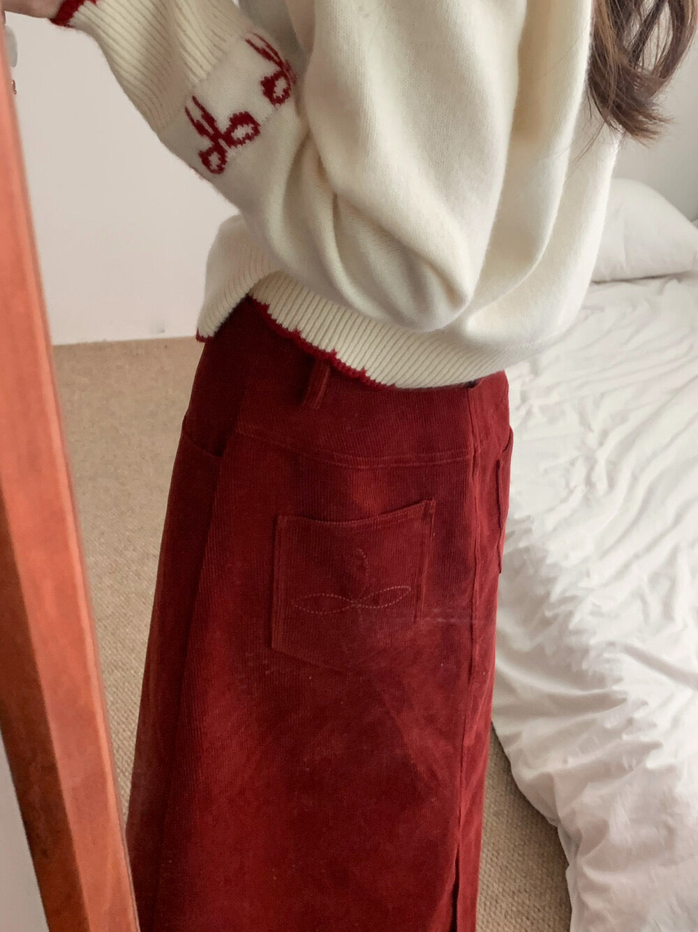 Kelly Designs Ribbons Beige Wool Cardigan (Instock)