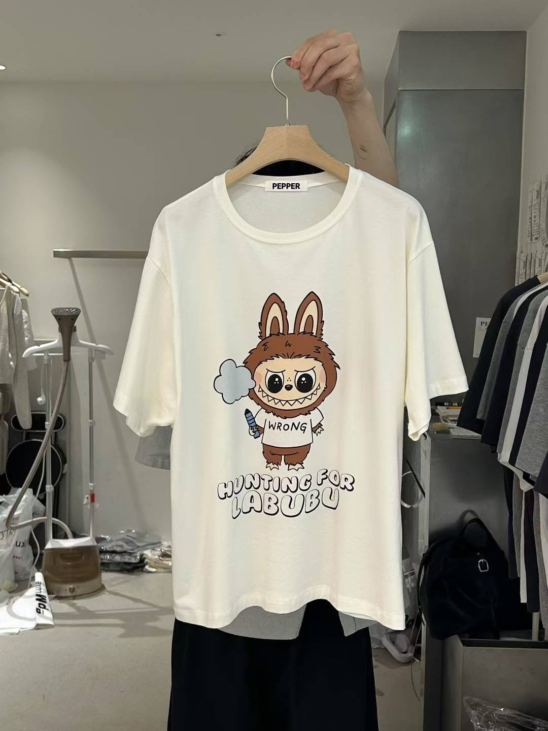 Korean APM Collection Labubu Graphic T-Shirt (Instock)