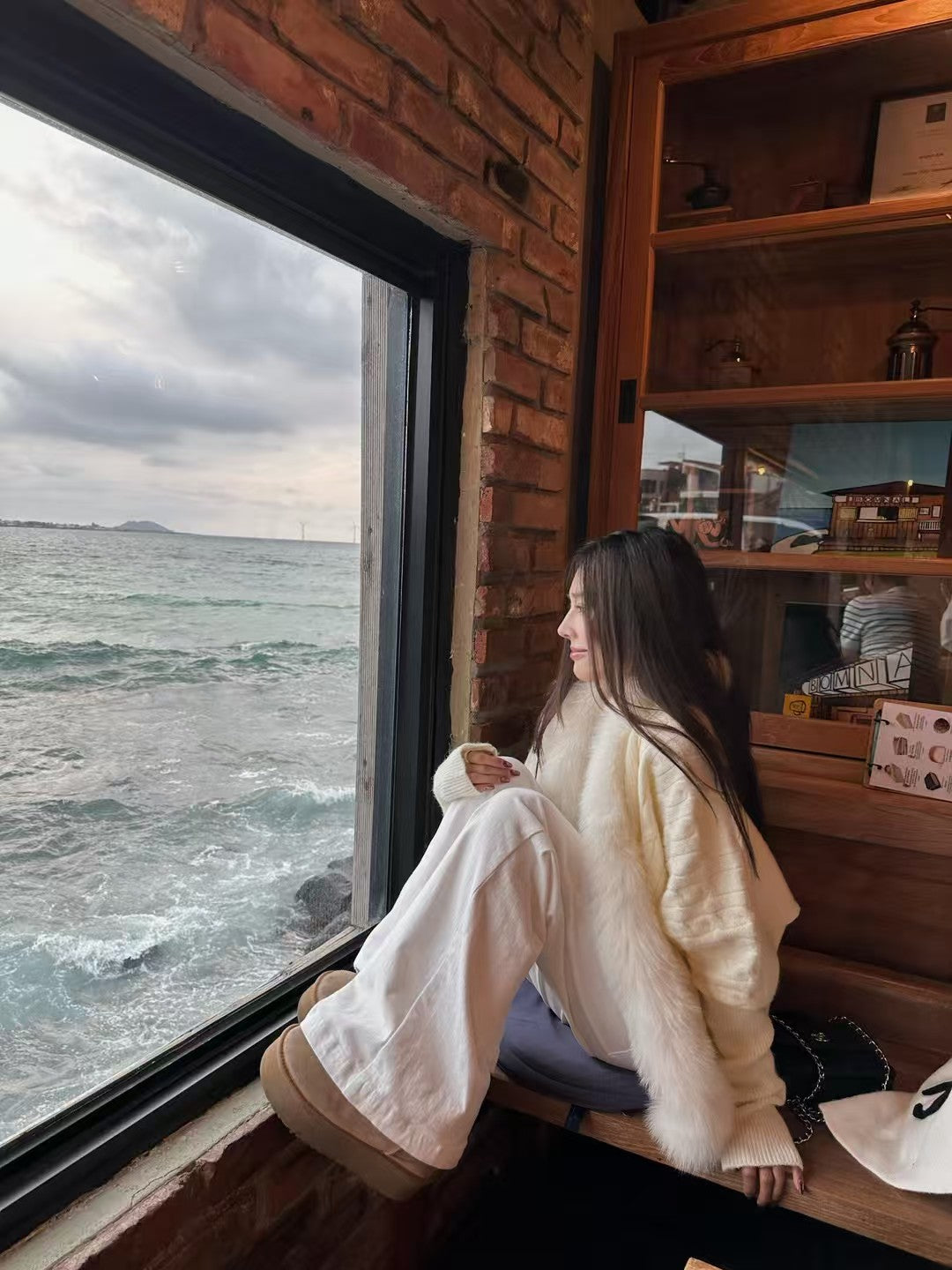 Kelly Designs 2 colors Fox Fur Cardigan (Instock)