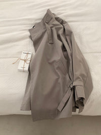 Kelly Designs Chic D-Ring Belted Short Trench (Instock)