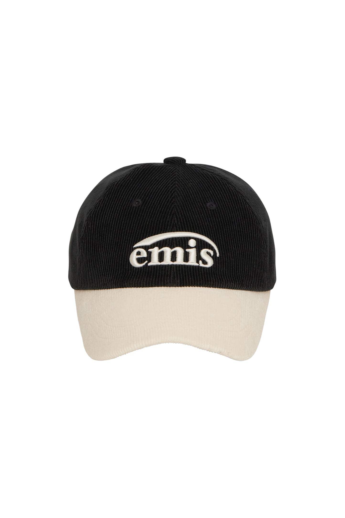 EMIS CORDUROY TWO-TONE BALL CAP-BLACK (Preorder)