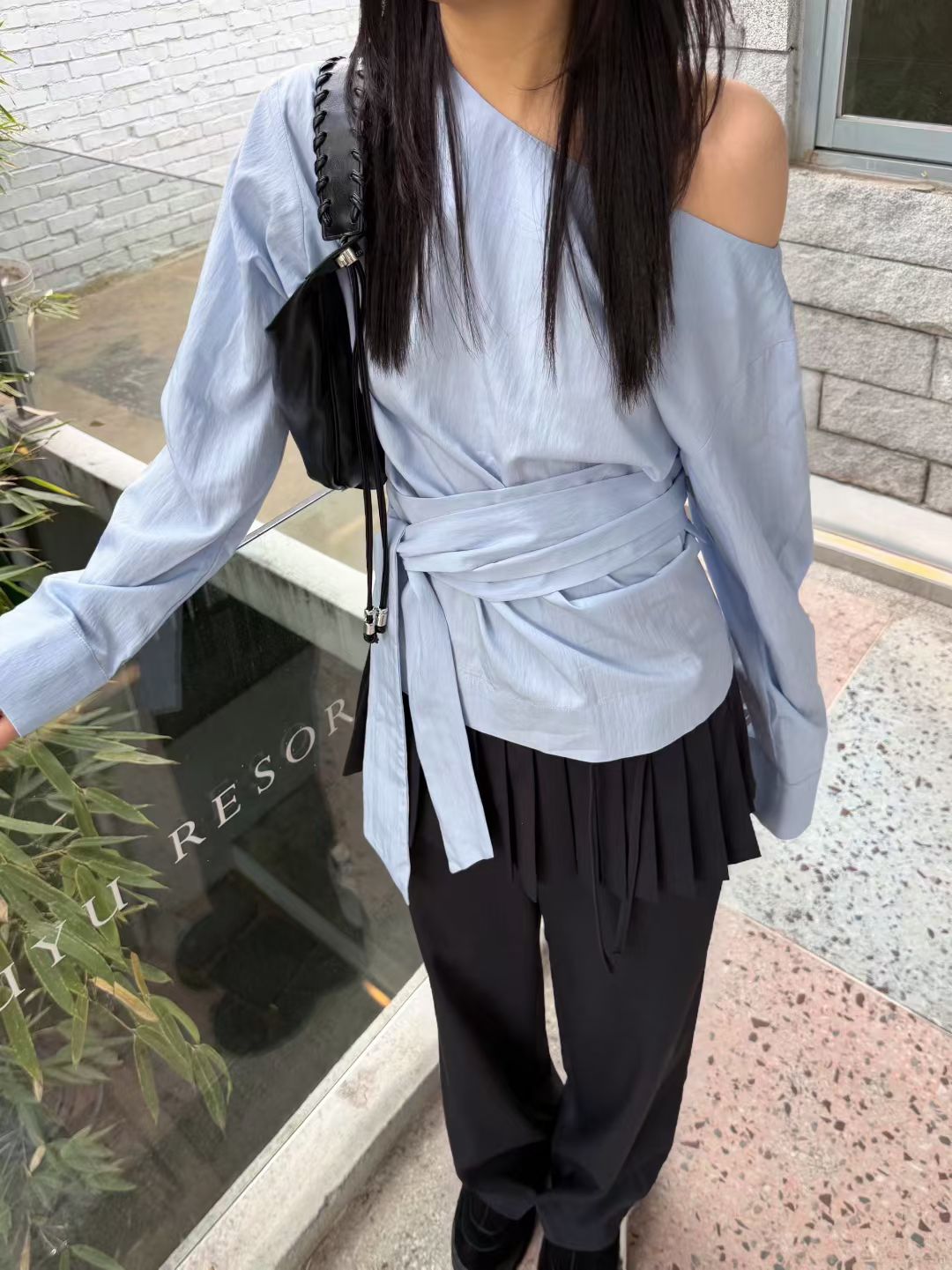Korean APM Collection Blue Shirt  (Instock)