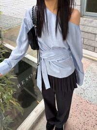 Korean APM Collection Blue Shirt  (Instock)