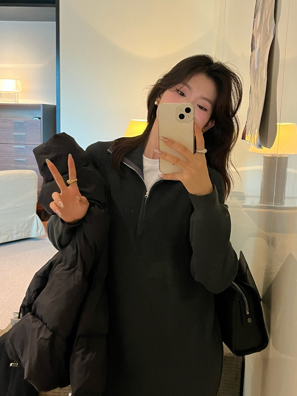 Kelly Designs Winter Half Zip-up Dress (Instock)