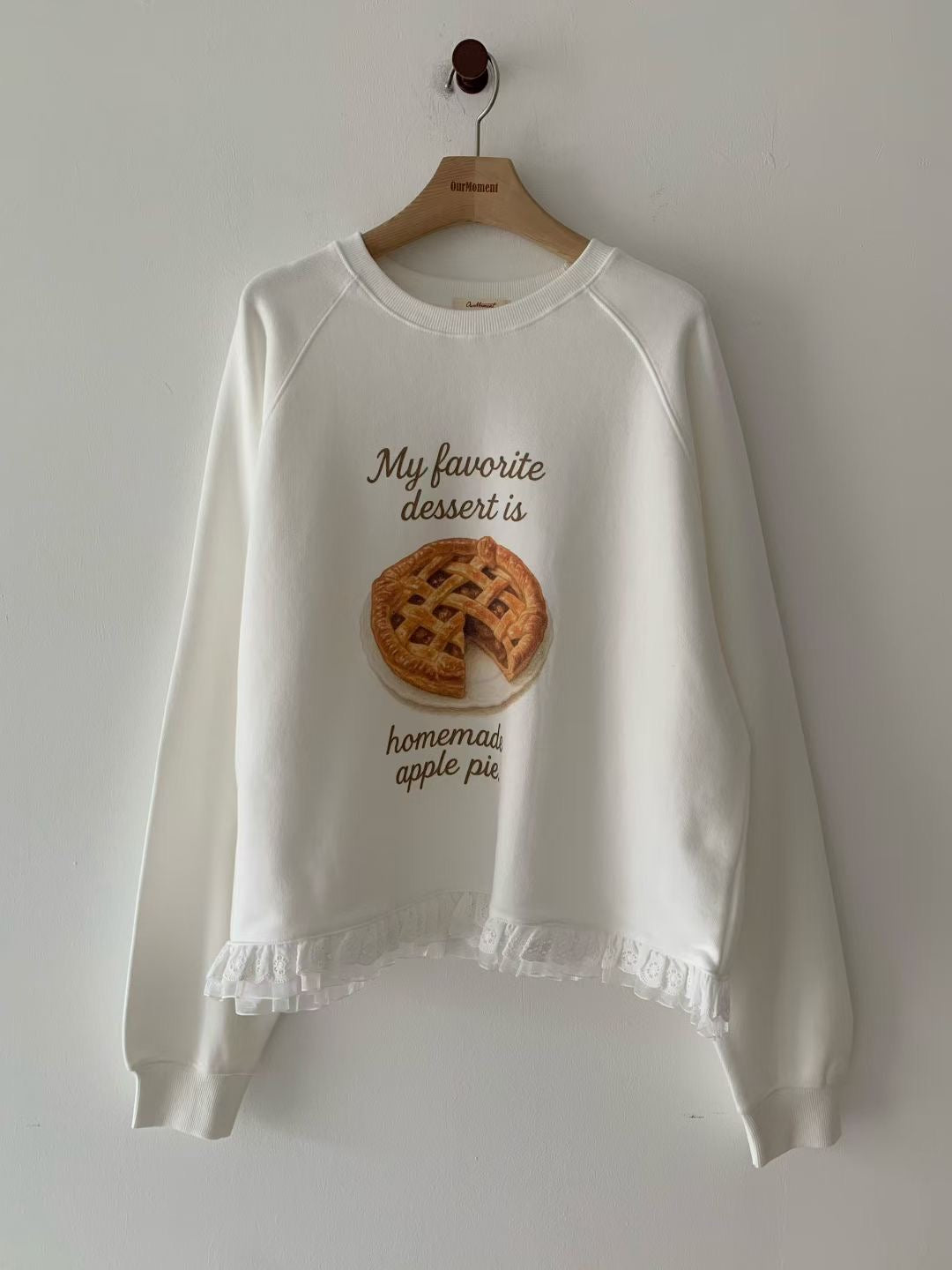 Korean APM Collection 2 Colors Lace Layer Sweater (Instock)