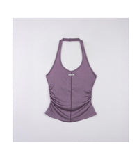 Rolarola HALTER LAYERD T-SHIRT SET PU+M/GY（Instock）