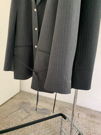 Korean APM Collection Cashmere Blend Pinstripe Blazer - 2 Colors (Instock)