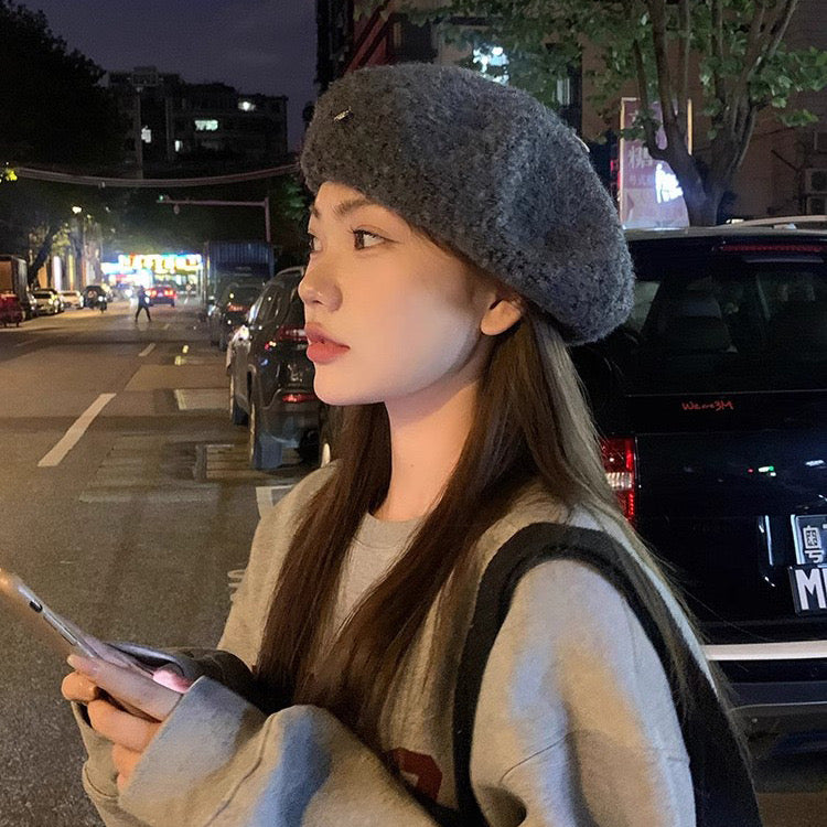 Kelly Designs Teddy Textured Beret Hat (Instock)