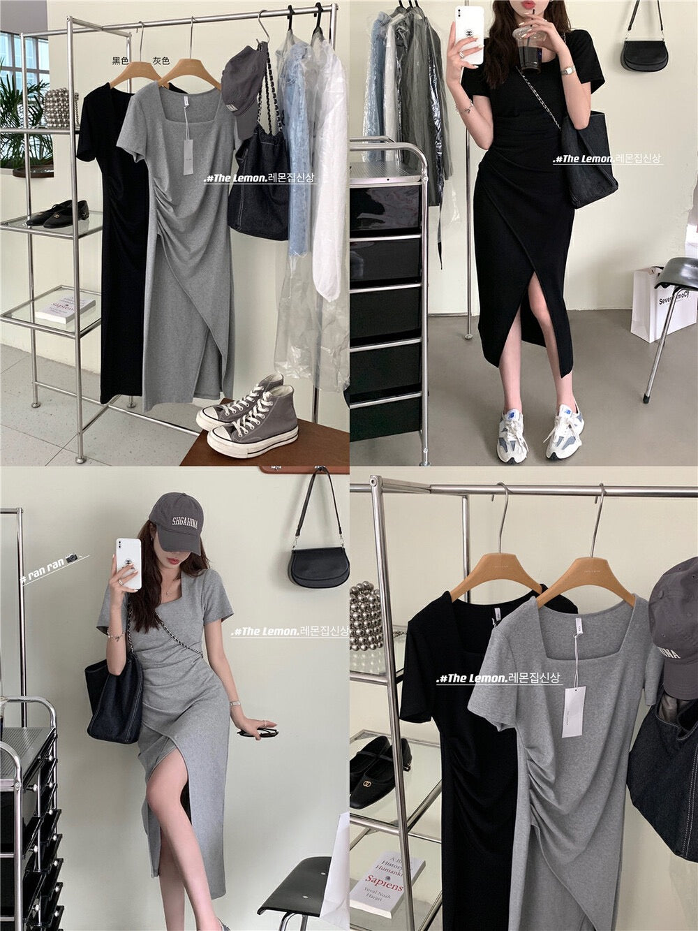 Kelly Designs Gray Long Dress (Instock)