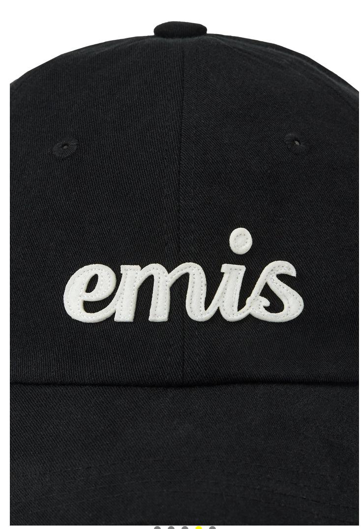 EMIS APPLIQUE BALL CAP-BLACK (Preorder)