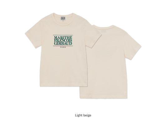 Marithe W CLASSIC LOGO TEE Light Beige(Preorder)