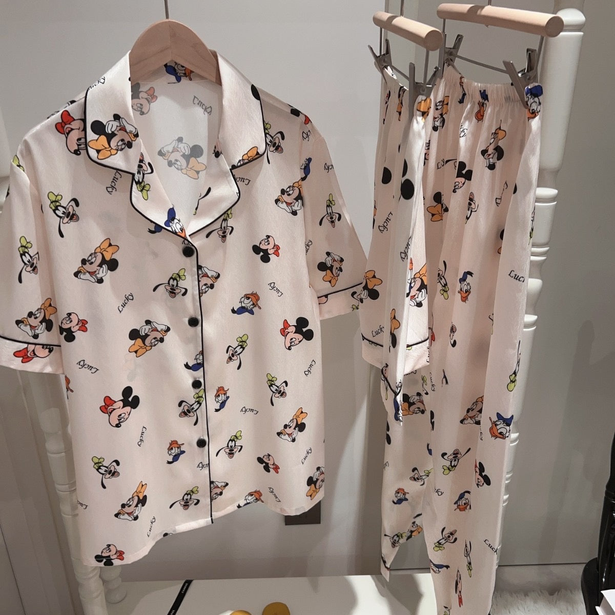 Kelly Designs Mickey Mouse Pajama Set  – Short Sleeve & Long/Short Pants 3pcs Set (Instock)